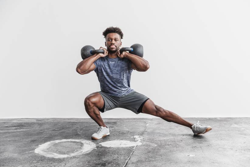 NOBULL 80NJ902maglietta testurizzata leggera da uomo (mimetica) blu scuro