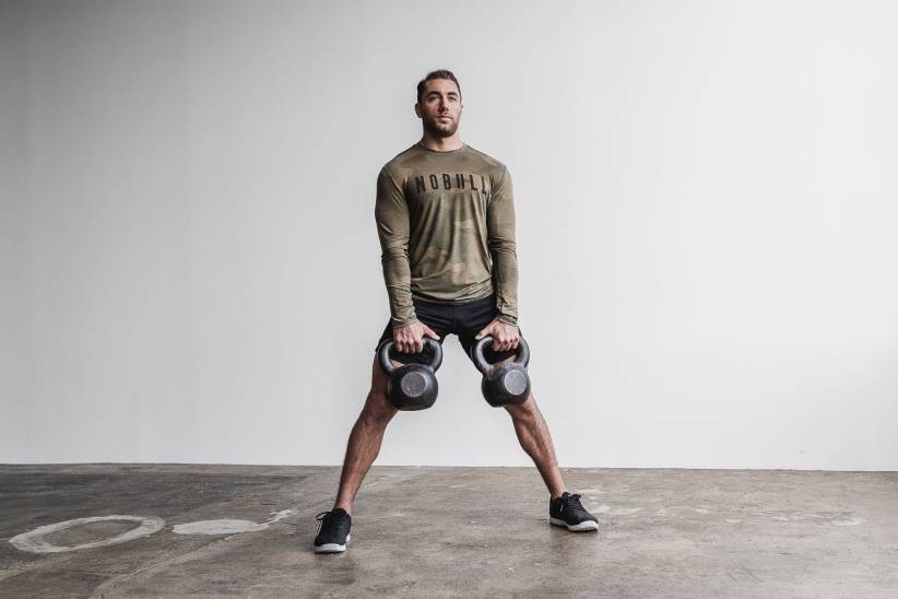 NOBULL 80NJ908maglietta a maniche lunghe da uomo (mimetica) militare