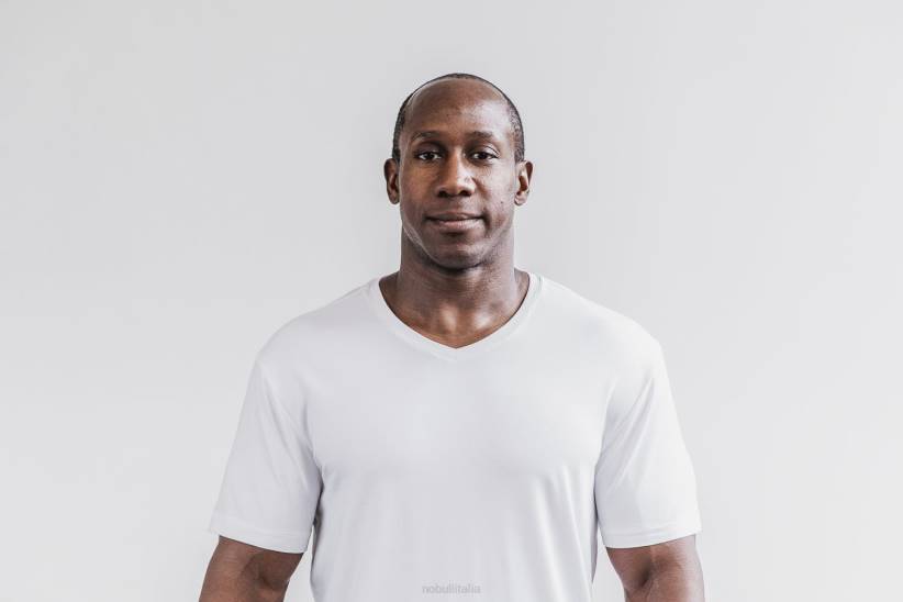 NOBULL 80NJ934maglietta leggera da uomo con scollo a V