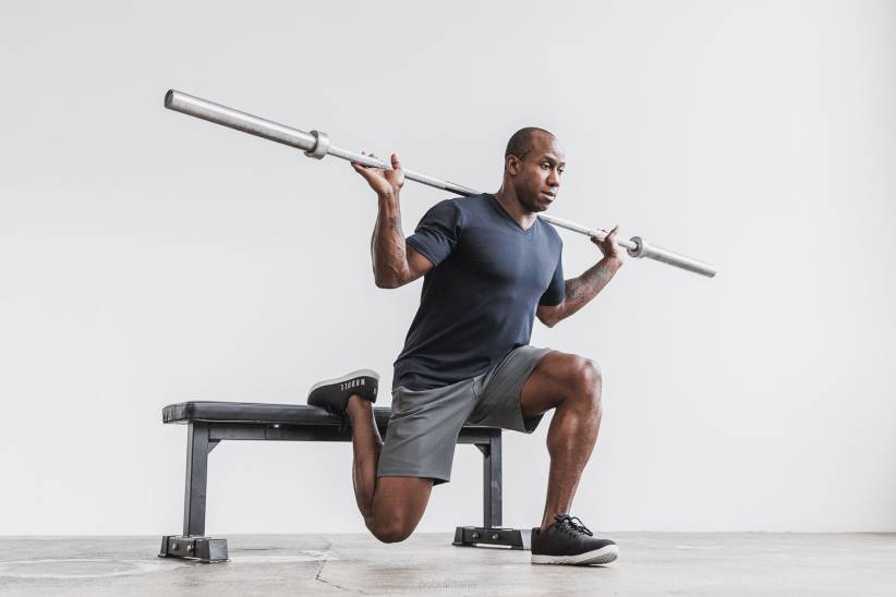 NOBULL 80NJ935maglietta leggera da uomo con scollo a V