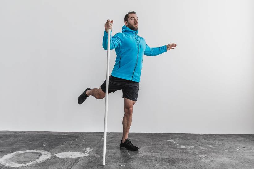 NOBULL 80NJ937giacca con zip artica da uomo (neon) blu