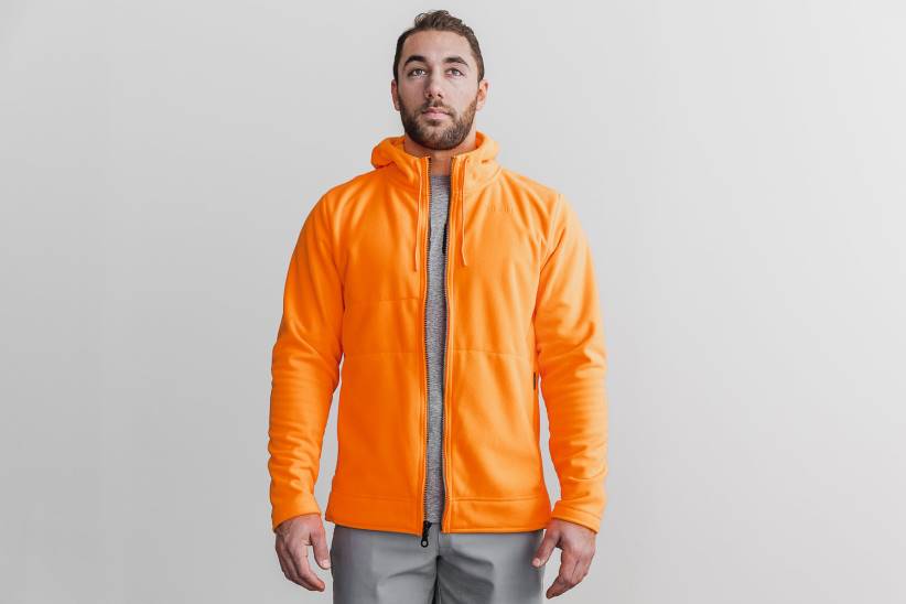 NOBULL 80NJ938giacca con zip artica da uomo (neon) arancione