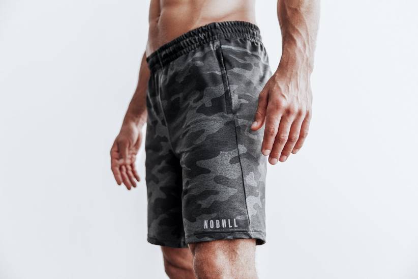 NOBULL 80NJ949pantaloncini da uomo in maglia leggera 9 (camo) carbonio
