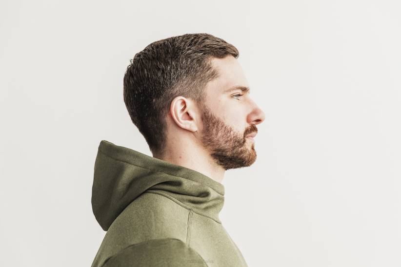 NOBULL 80NJ953Felpa con cappuccio da uomo performante militare