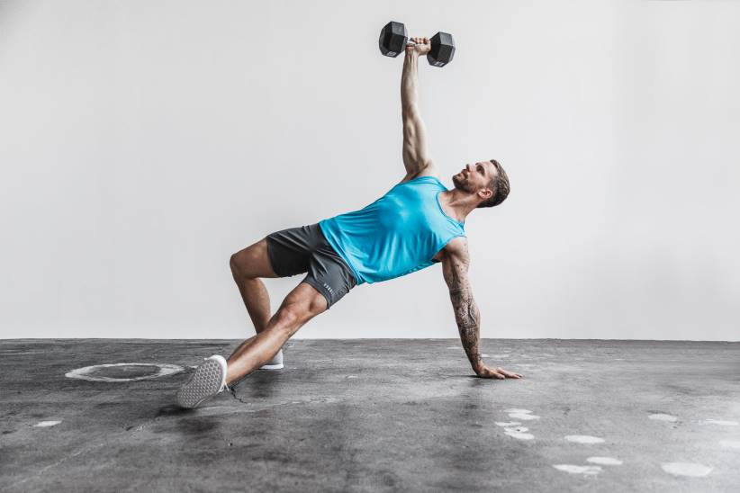 NOBULL 80NJ975canotta strutturata leggera da uomo (neon camo) blu