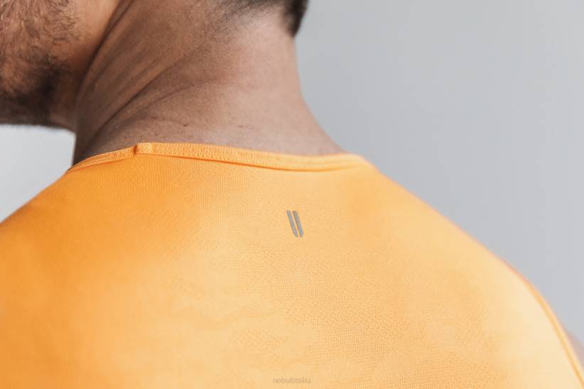 NOBULL 80NJ978canotta strutturata leggera da uomo (neon camo) arancione