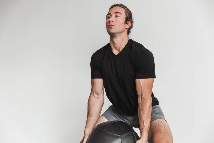 NOBULL 80NJ982maglietta da uomo con scollo a V