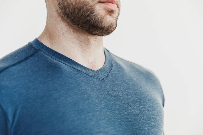 NOBULL 80NJ985maglietta da uomo con scollo a V profondo