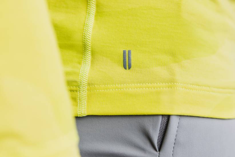 NOBULL 80NJ992maglietta a maniche lunghe da uomo (neon camo) gialla