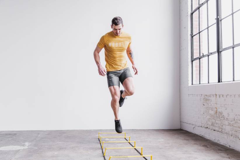 NOBULL 80NJ596maglietta da uomo (ibisco) vintage