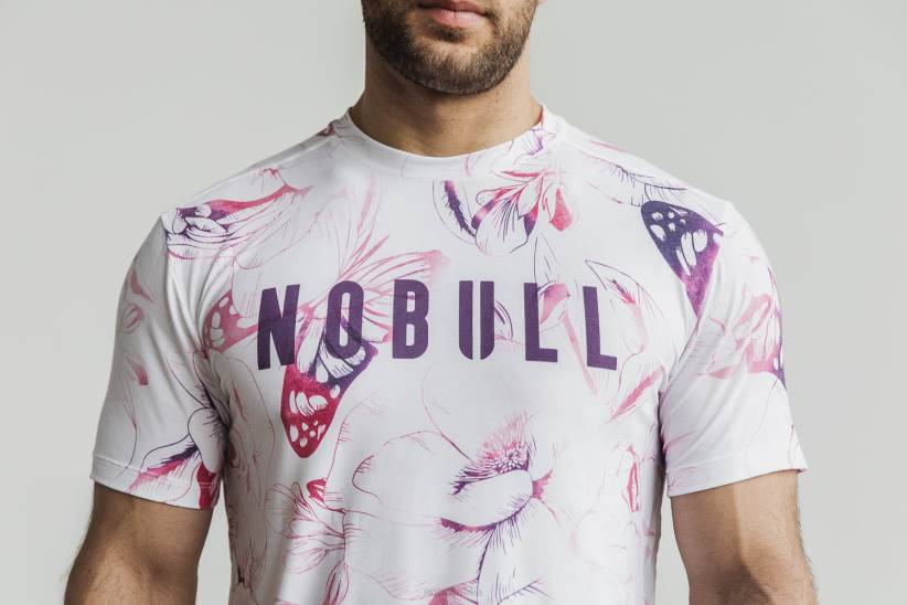 NOBULL 80NJ604maglietta da uomo (farfalla) viola