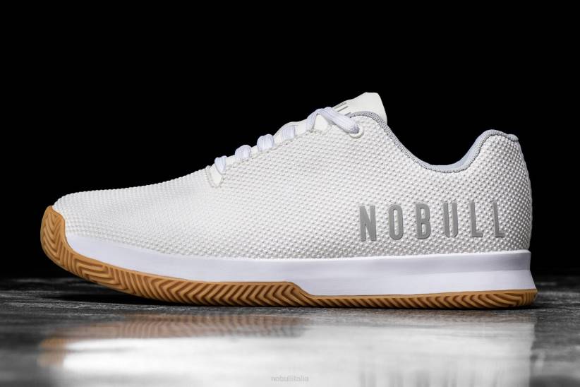 NOBULL 80NJ556scarpe da ginnastica da uomo di colore bianco