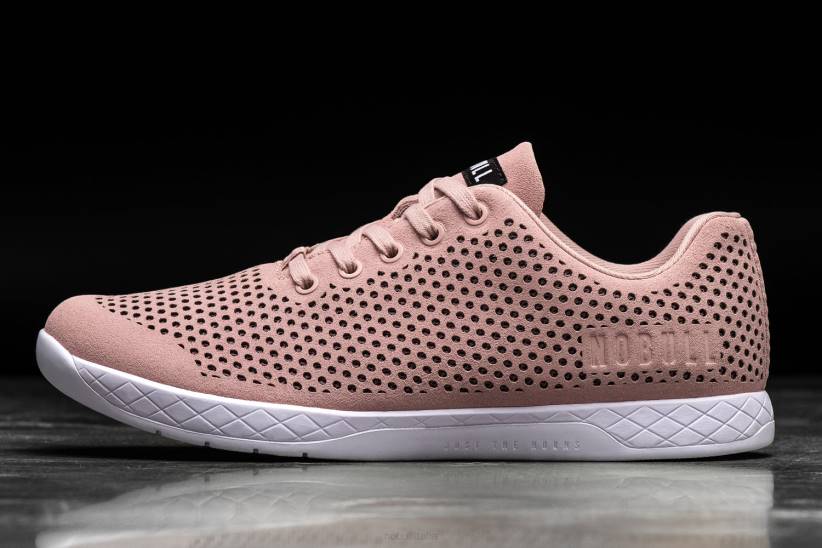 NOBULL 80NJ115sneaker da uomo in pelle scamosciata blush