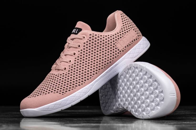 NOBULL 80NJ115sneaker da uomo in pelle scamosciata blush