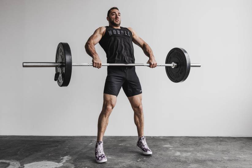 NOBULL 80NJ123sneaker alta da uomo in tela glicine