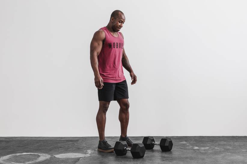 NOBULL 80NJ126scarpe da ginnastica medie da uomo in pelle nere