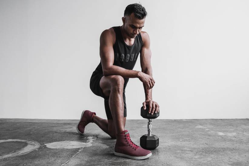 NOBULL 80NJ196cabernet da ginnastica alta da uomo