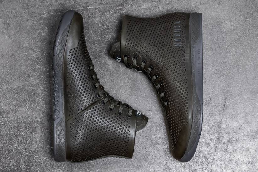 NOBULL 80NJ251scarpa da ginnastica alta da uomo in pelle