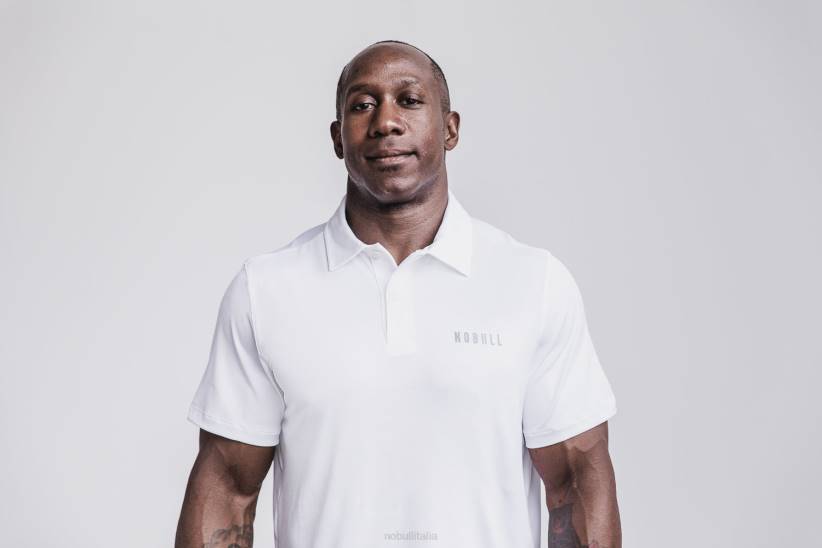 NOBULL 80NJ573polo da uomo leggera testurizzata (mimetica) brillante