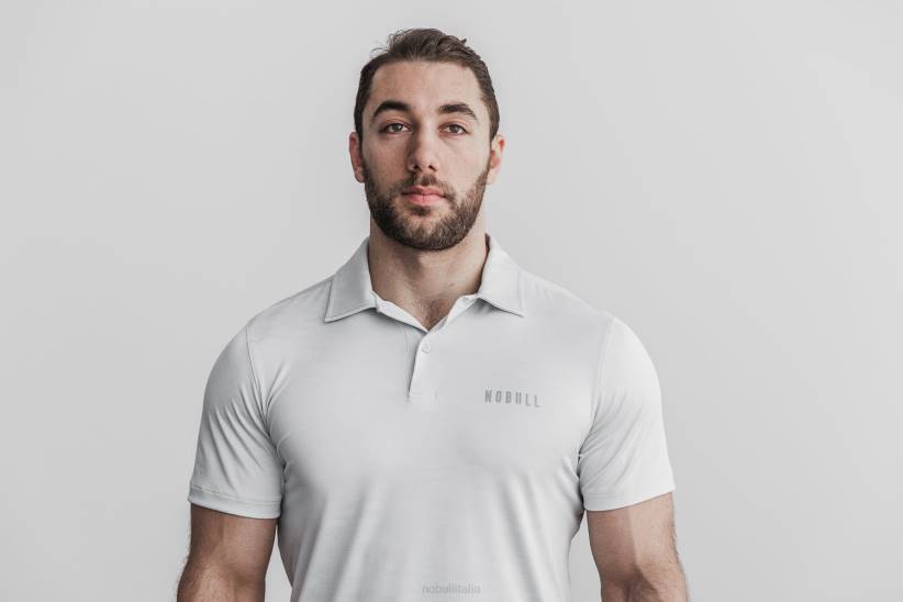 NOBULL 80NJ578polo testurizzata leggera da uomo (mimetica) gelo