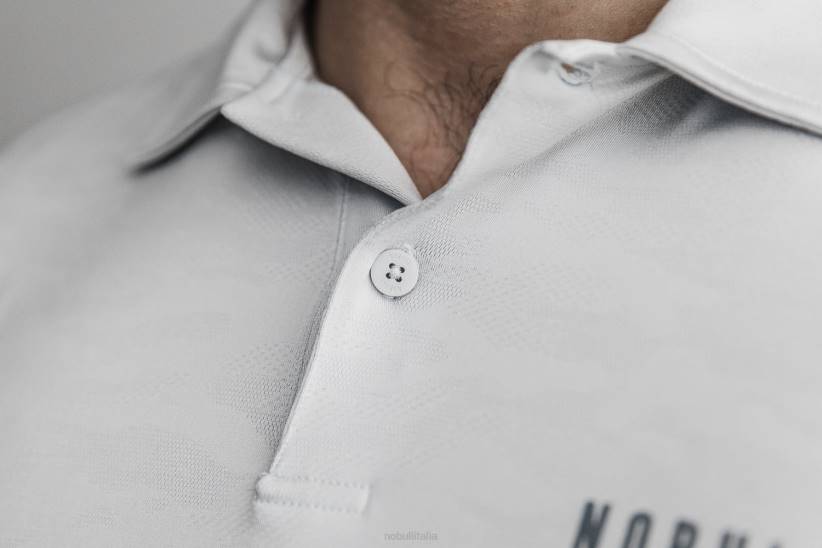 NOBULL 80NJ578polo testurizzata leggera da uomo (mimetica) gelo